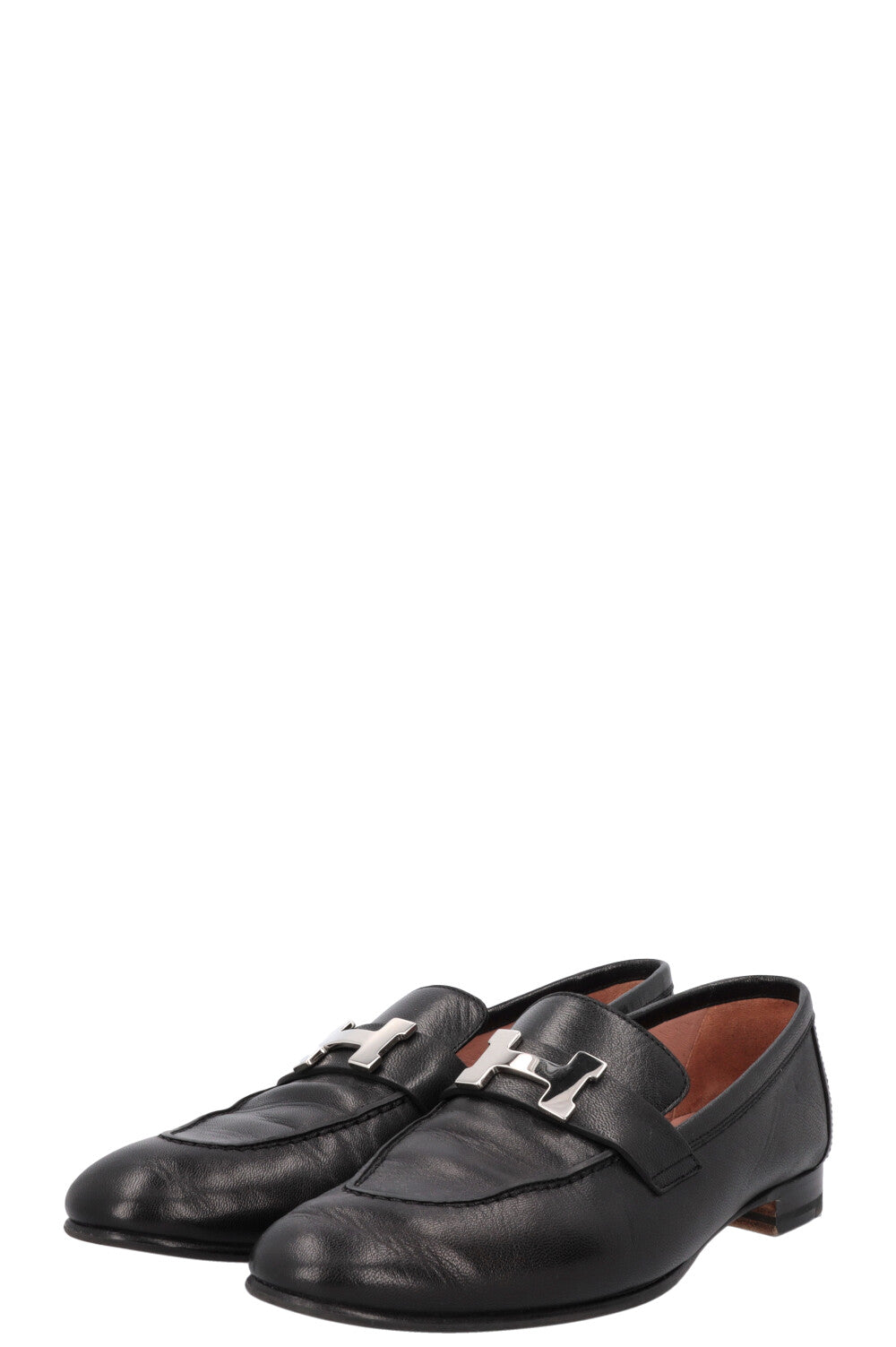 HERMÈS Paris Mocassins Cuir Noir