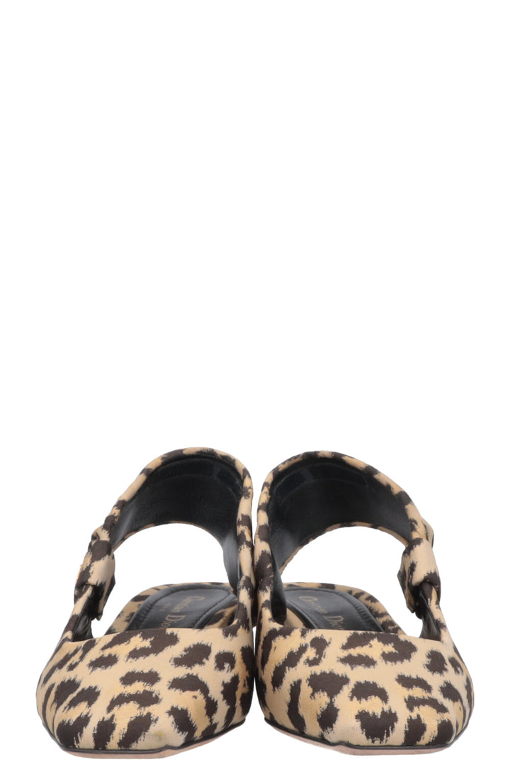 CHRISTIAN DIOR Mizza Slingback Heels Cheetah