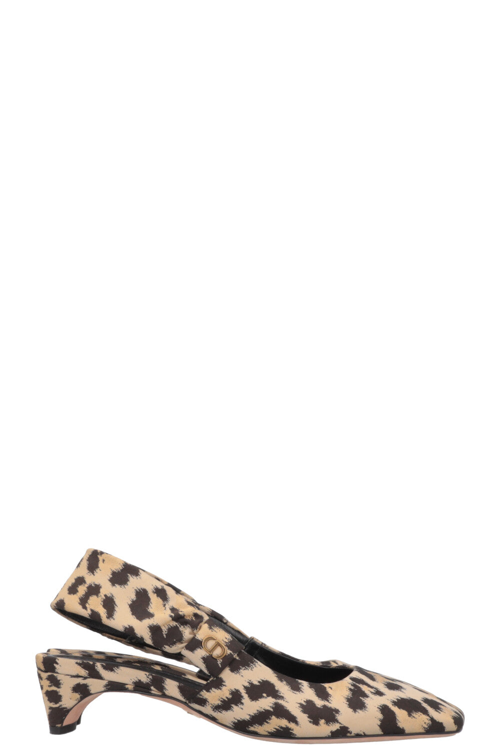 CHRISTIAN DIOR Mizza Slingback Heels Cheetah