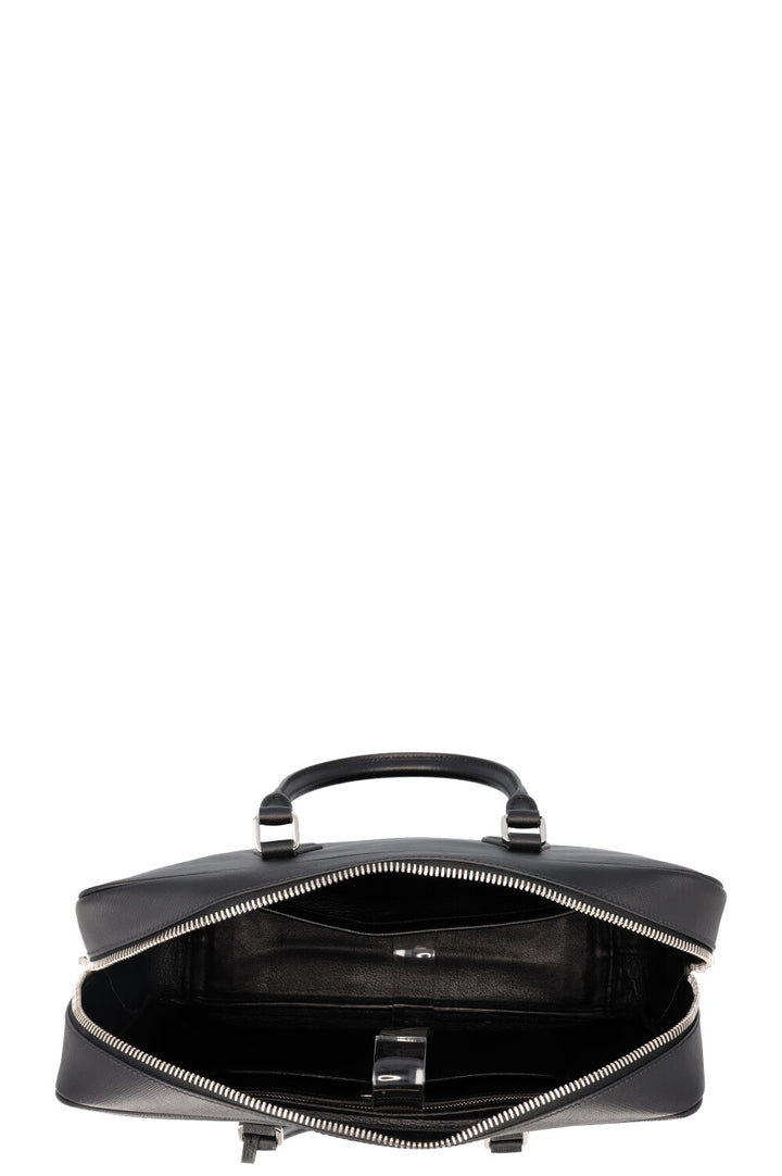 PRADA Saffiano Briefcase Leather Black