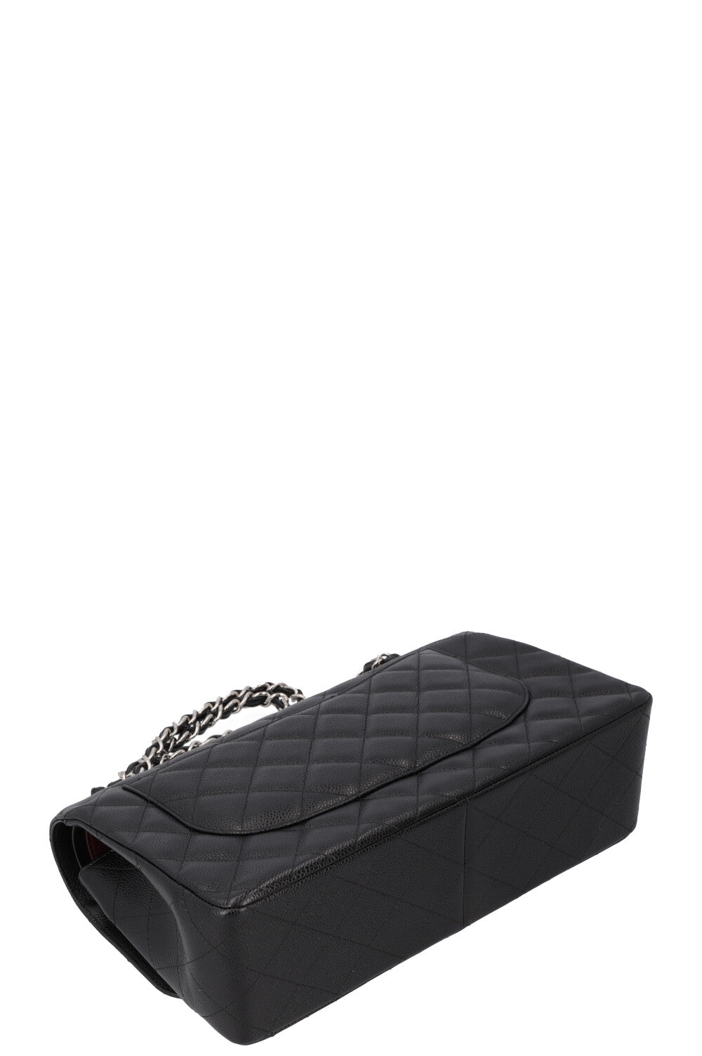 CHANEL Sac Classique Double Rabat Grand Cuir Caviar Noir