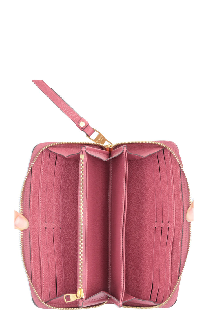 LOUIS VUITTON Zippy Wallet MNG Empreinte Pink