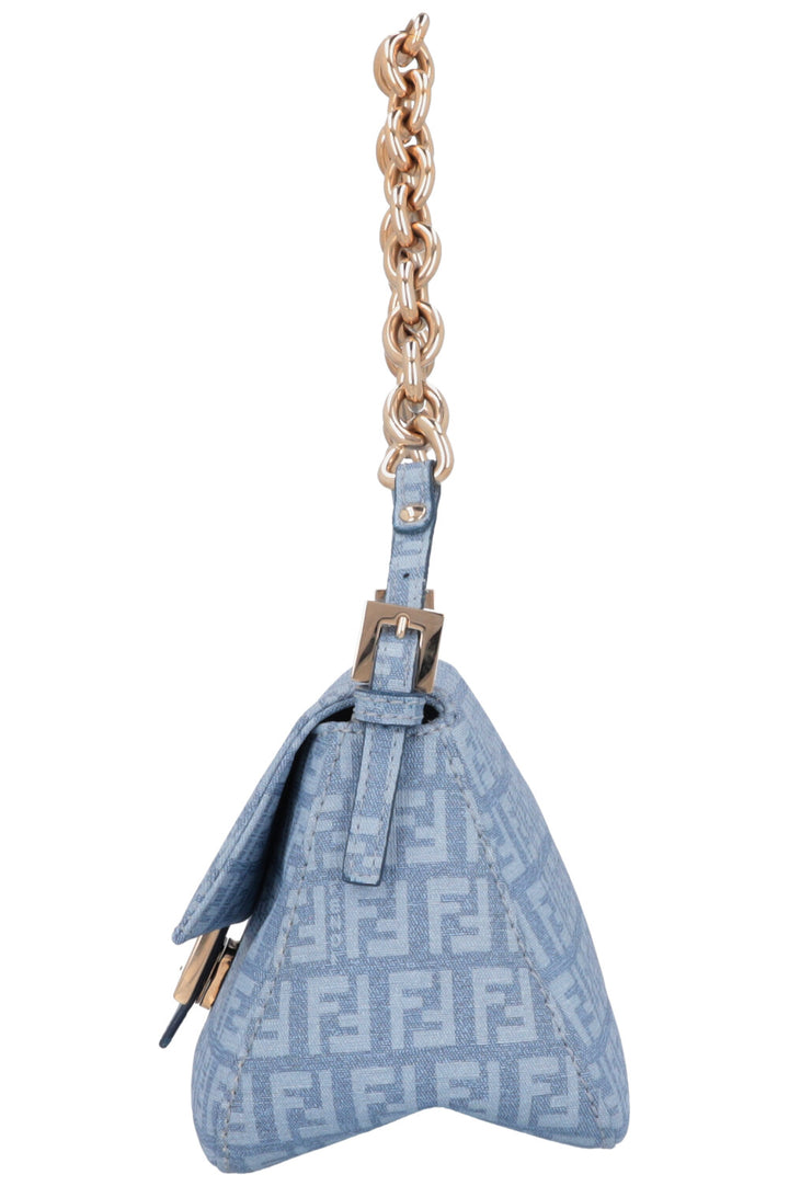 FENDI Baguette Bag Zucca Blue