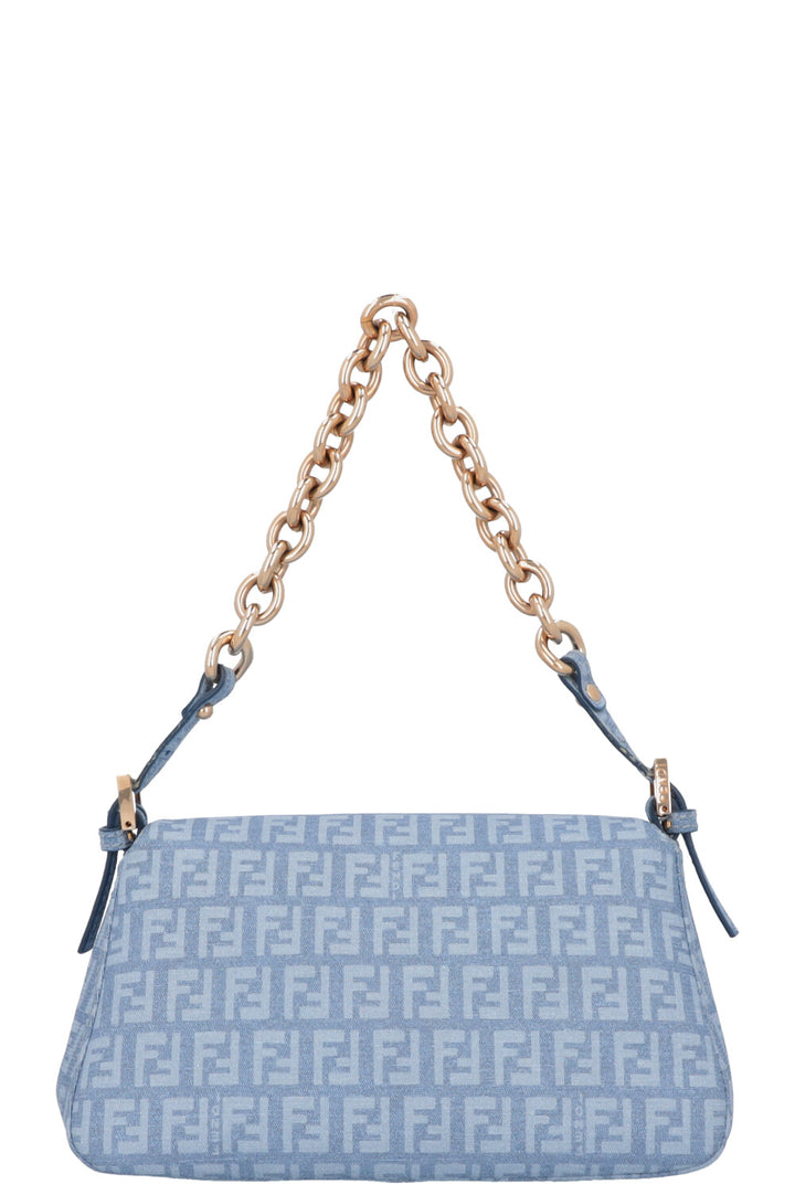 FENDI Baguette Bag Zucca Blue