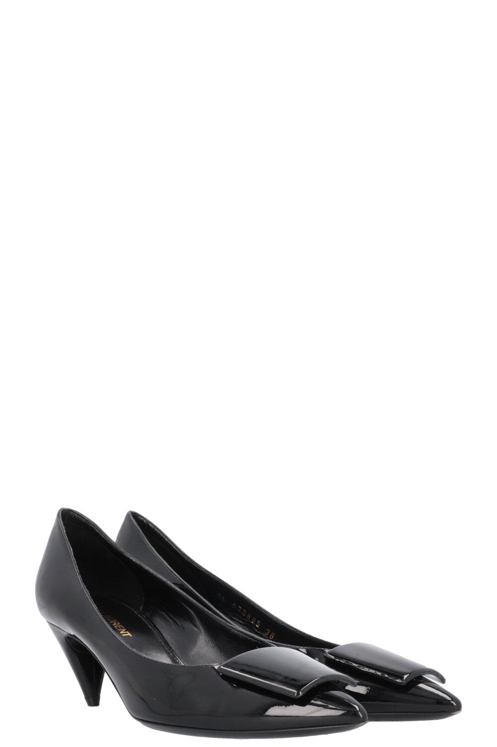 SAINT LAURENT Heels Patent Black