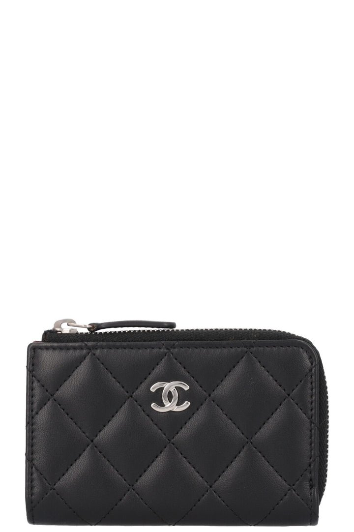 CHANEL Key Wallet Quilted Black