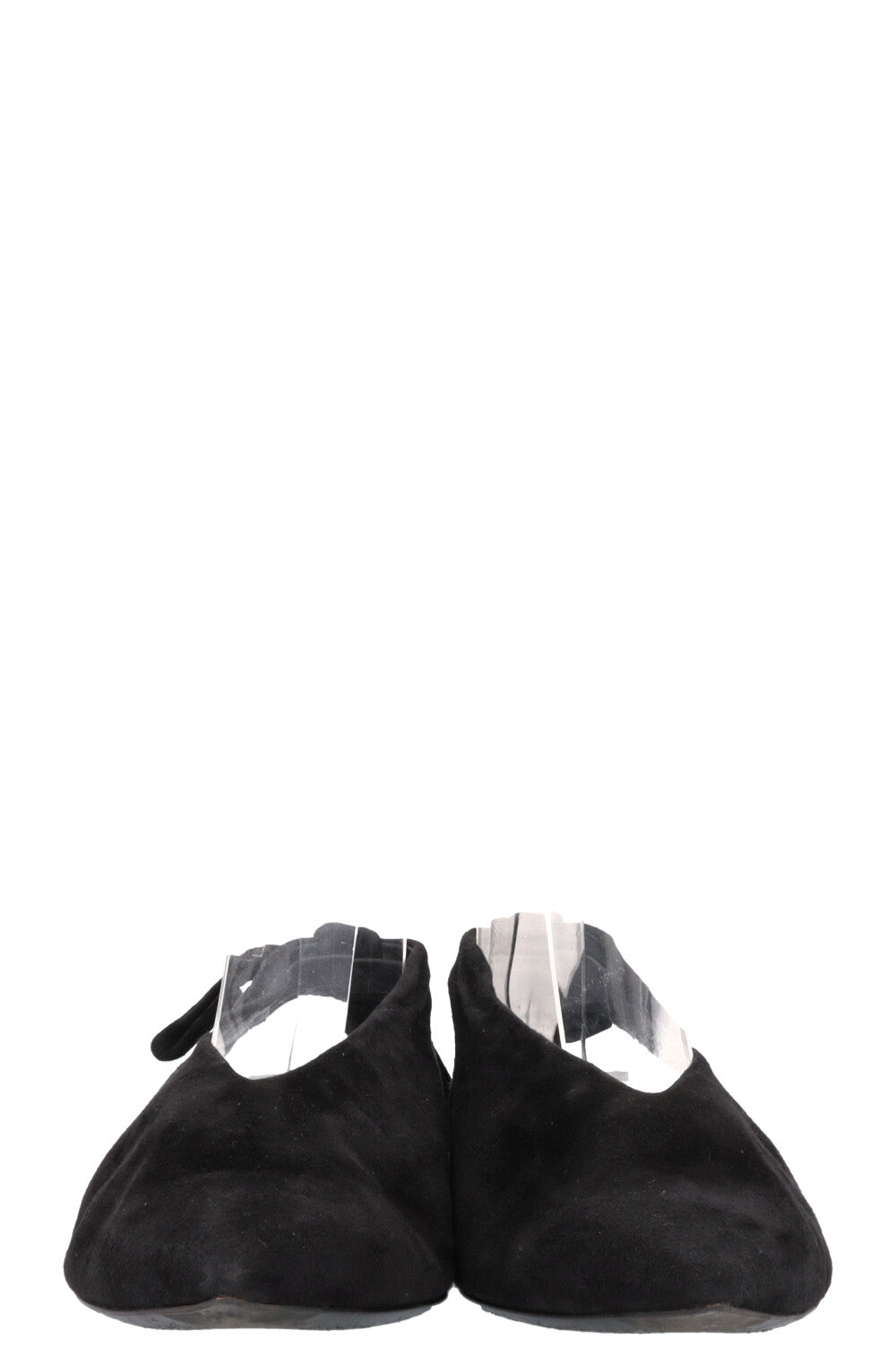 HERMÈS Eva Flats Suede Black