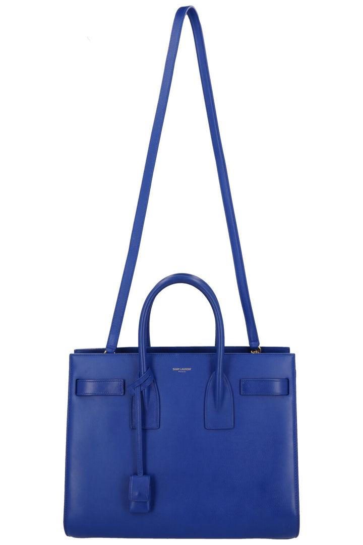 SAINT LAURENT Sac De Jour Small Leather Blue