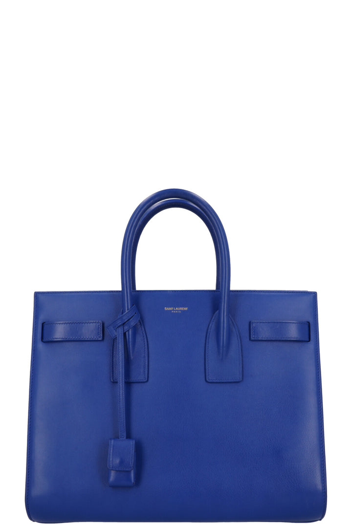 SAINT LAURENT Sac De Jour Small Leather Blue