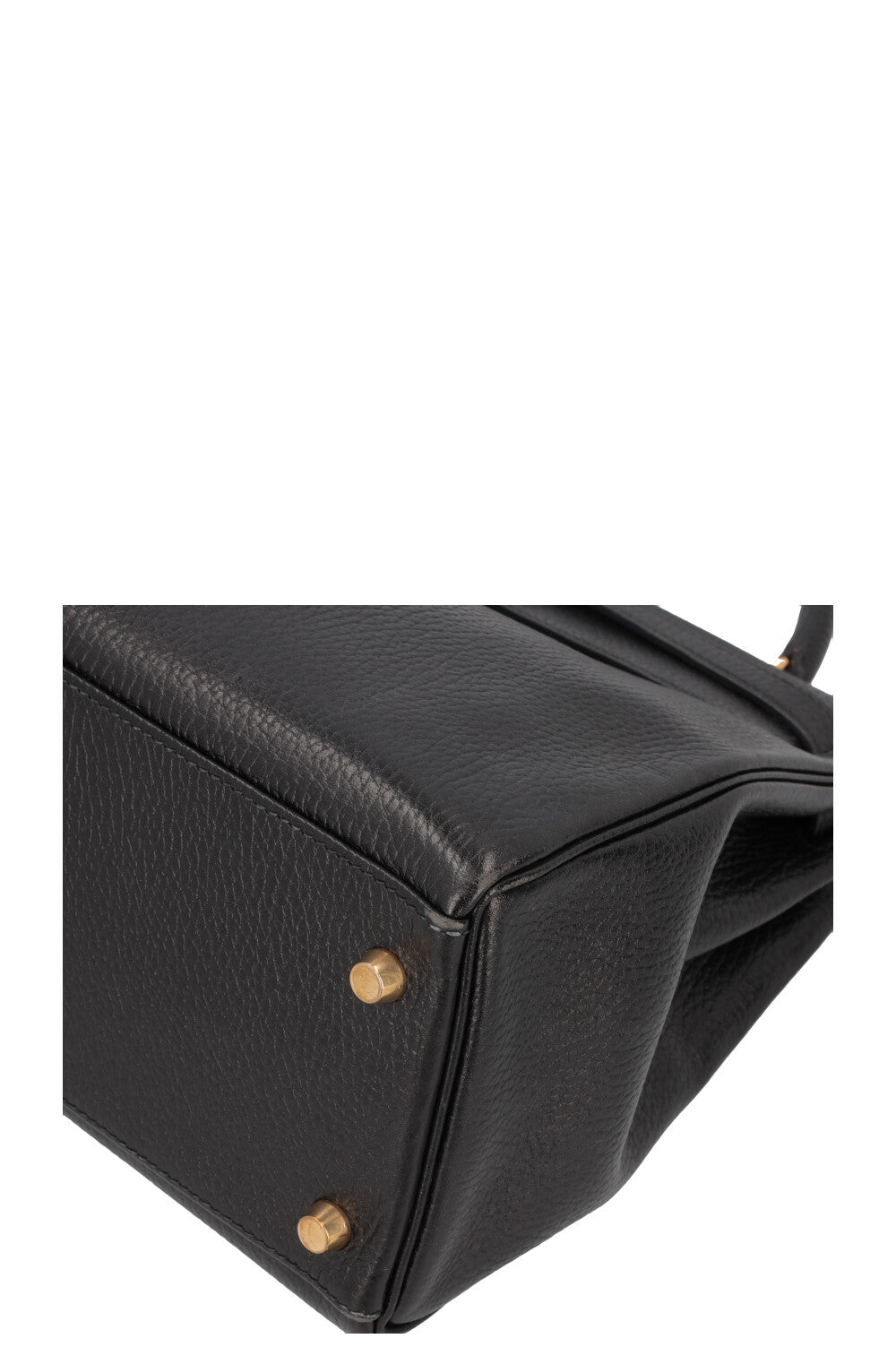 HERMÈS Kelly 32 Vache Ardennes Black