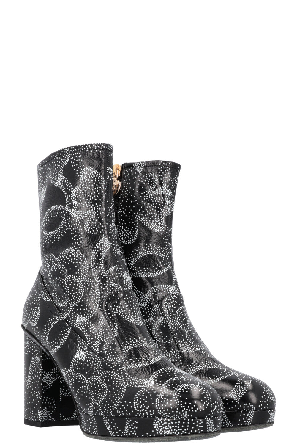 CHANEL 2023 Boots Black White