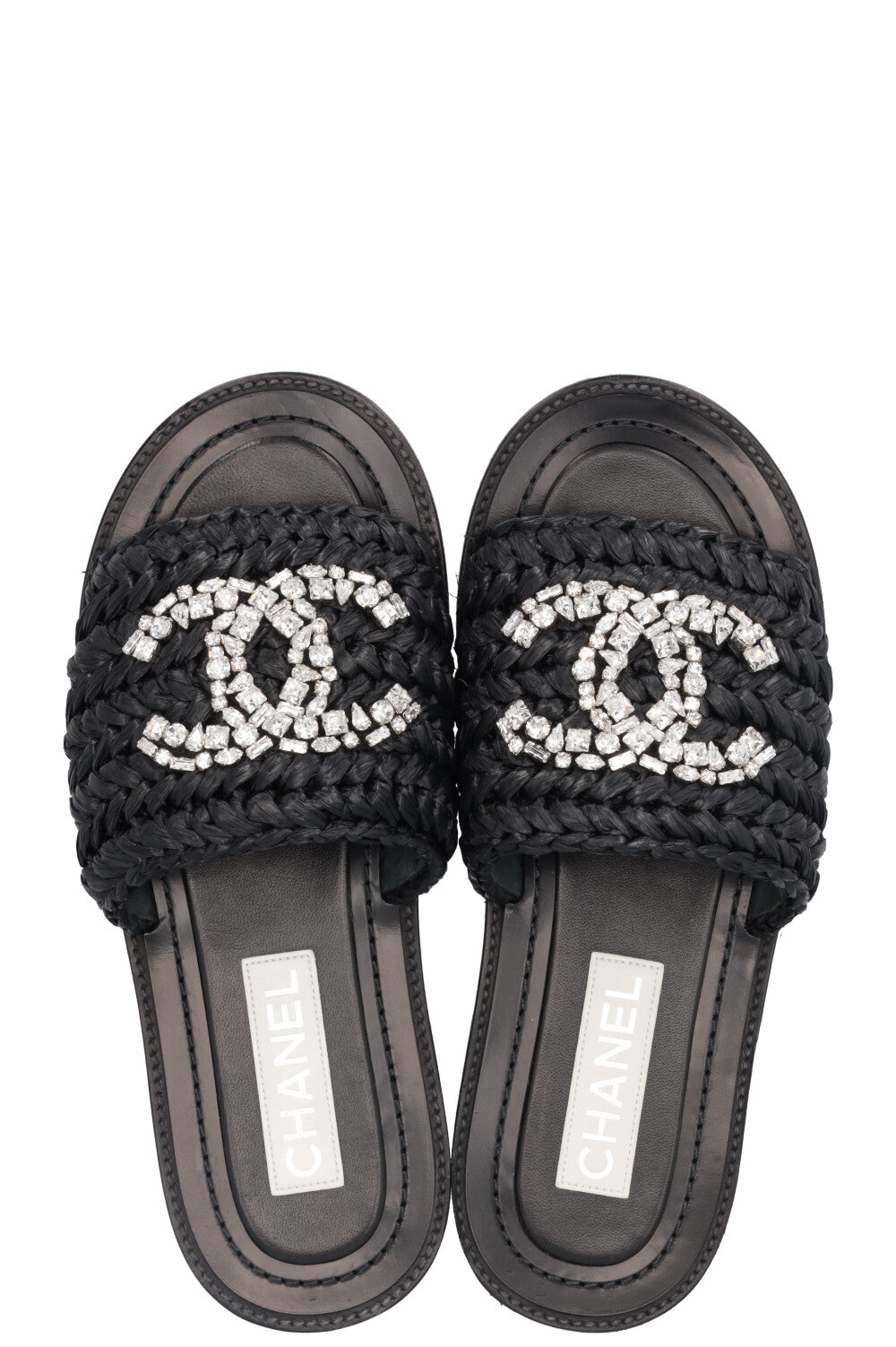 CHANEL 2023 Raphia CC Cristal Appartements Noir