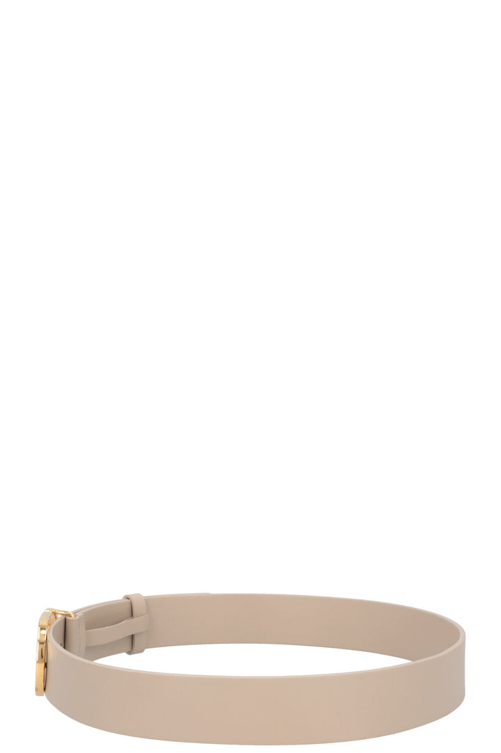 CHRISTIAN DIOR Saddle Belt Nude