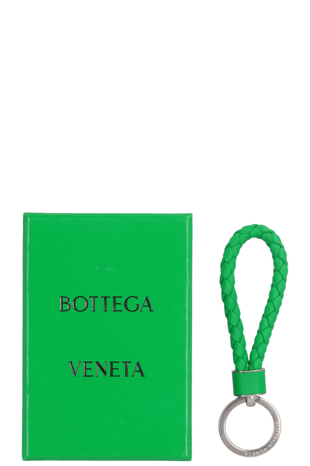 BOTTEGA VENETTA Intreccio Keyring Parakeet