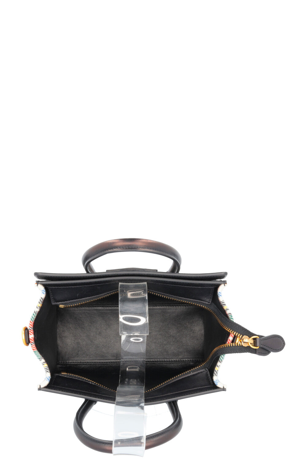 CÉLINE Nano Luggage Tartan Plaid