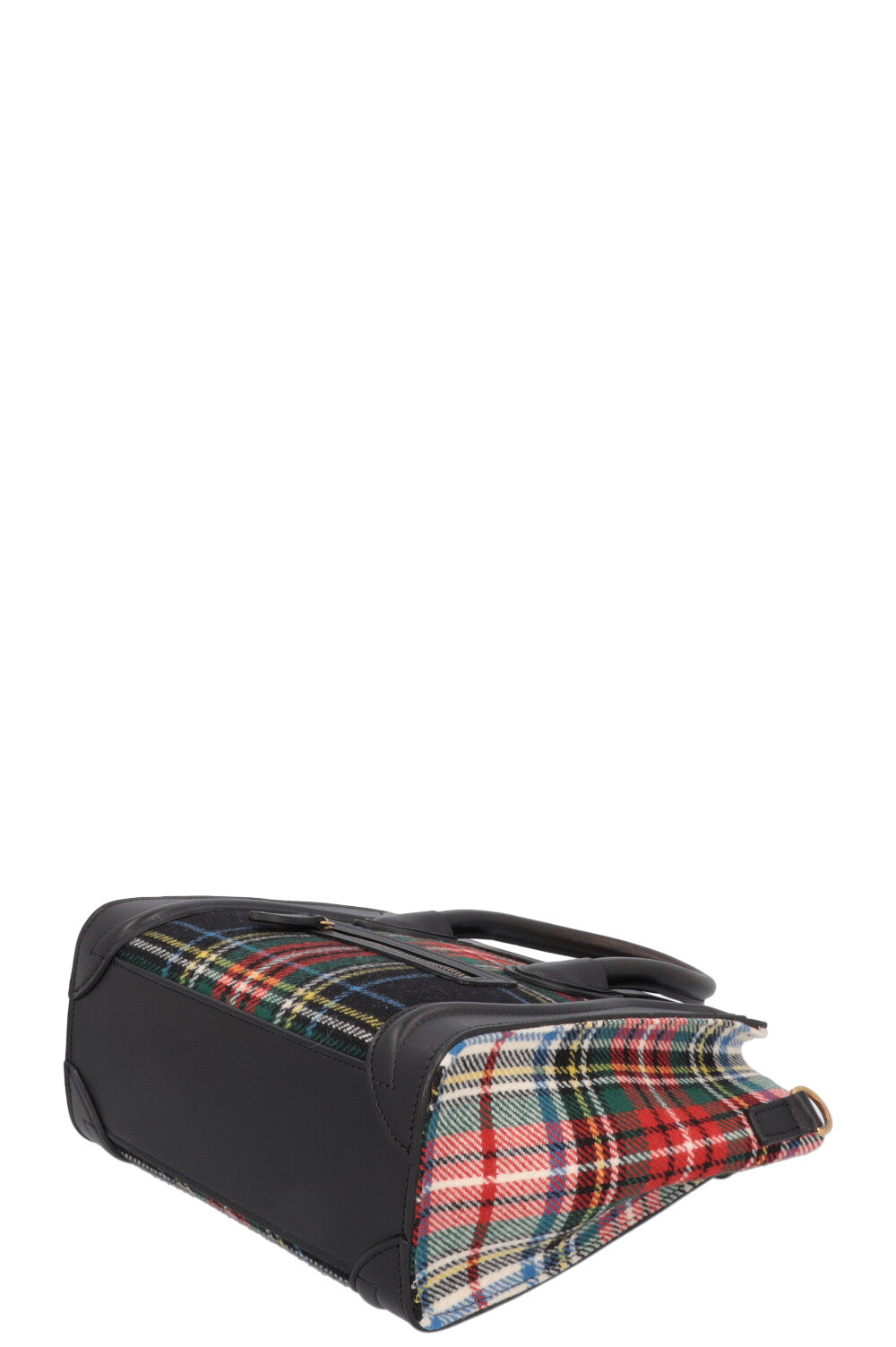 CÉLINE Nano Luggage Tartan Plaid