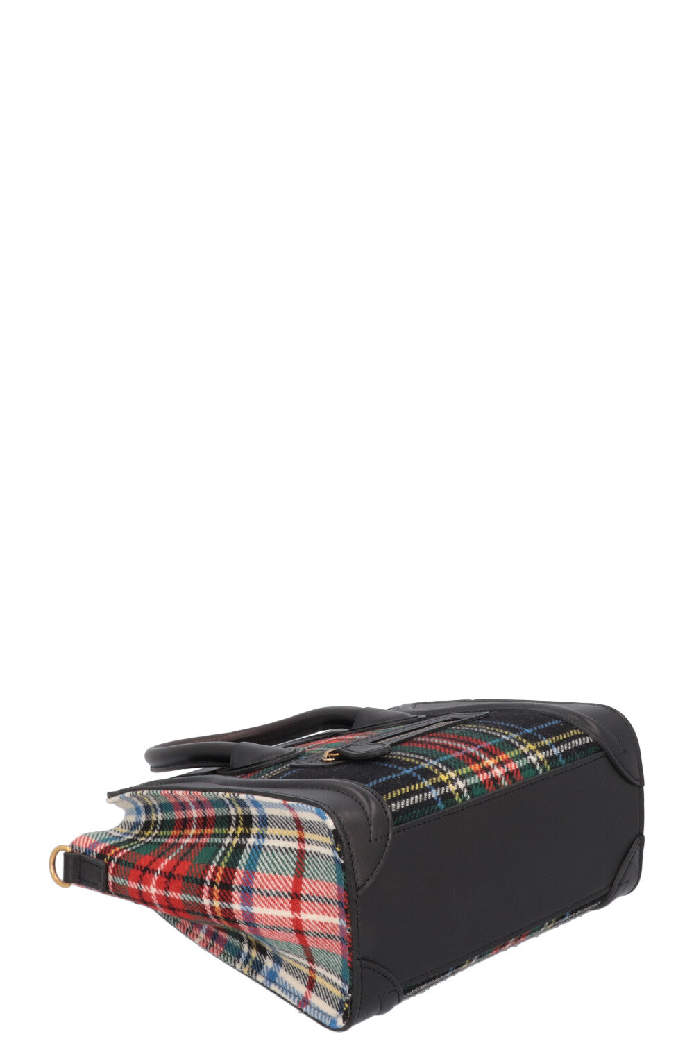 CÉLINE Nano Luggage Tartan Plaid