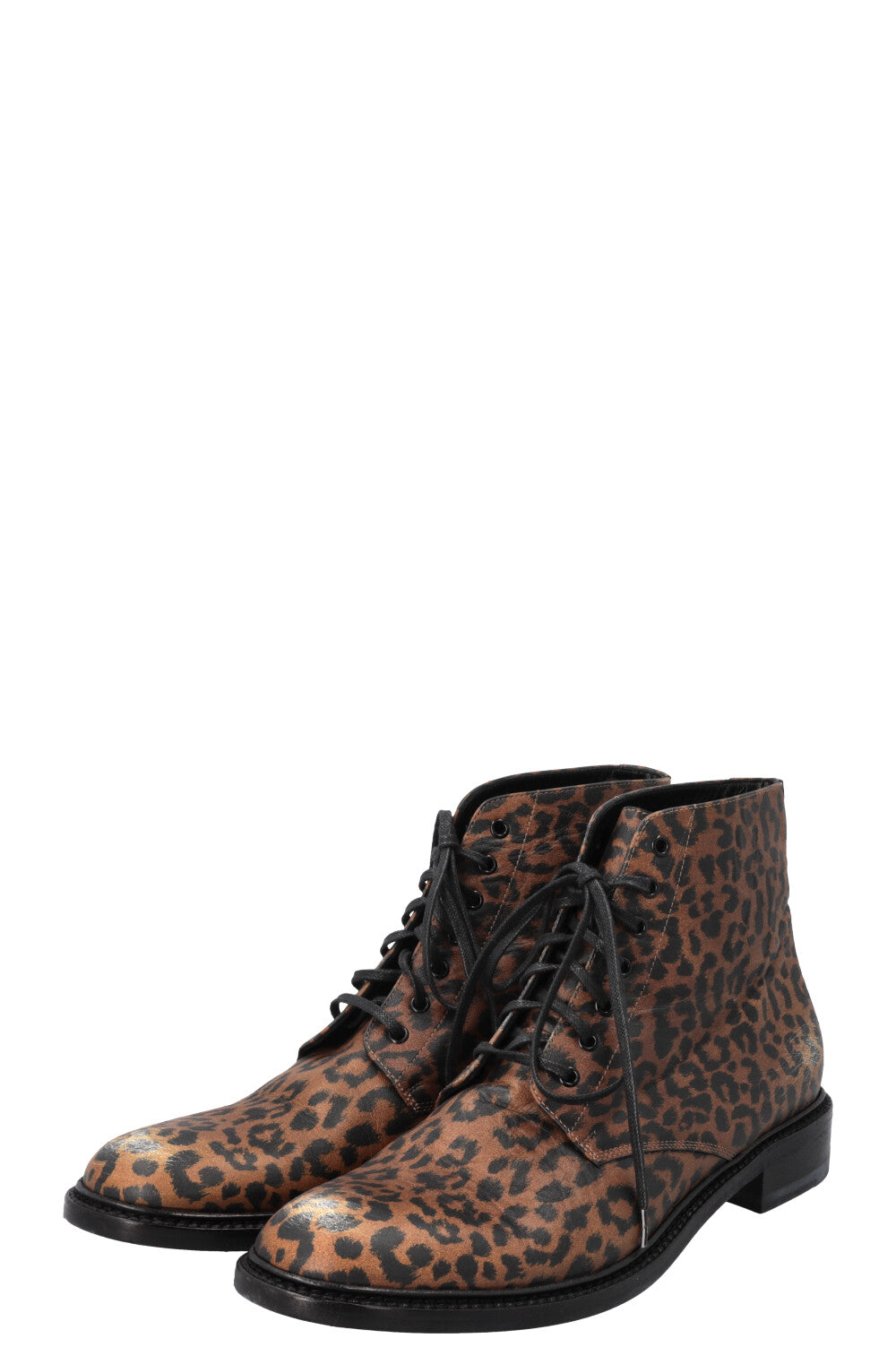 SAINT LAURENT Boots Cheetah Destressed