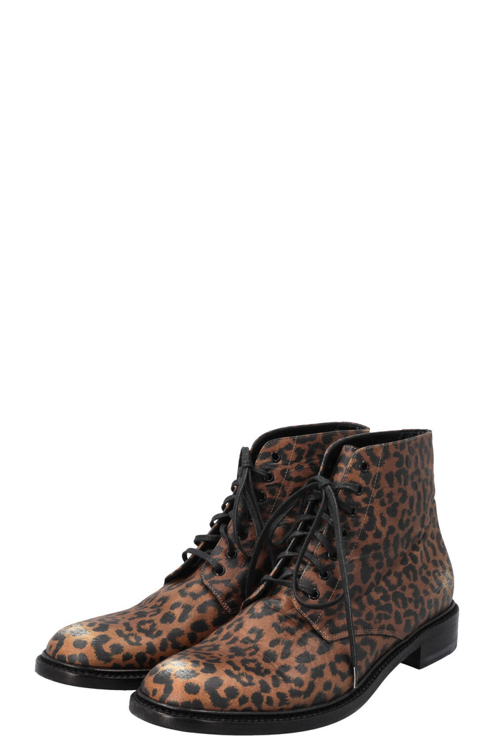 SAINT LAURENT Bottines Guépard vieilli