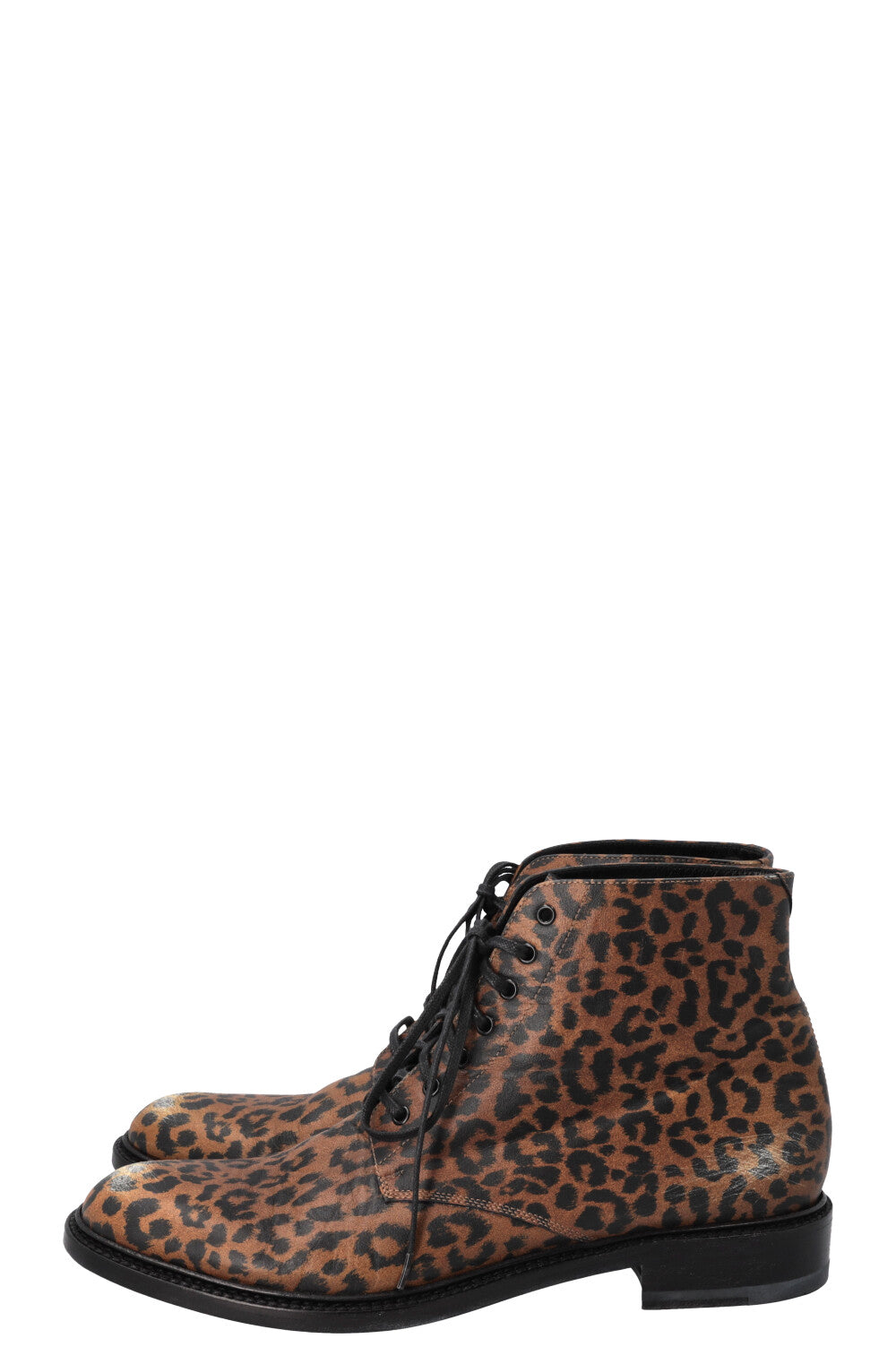 SAINT LAURENT Boots Cheetah Destressed