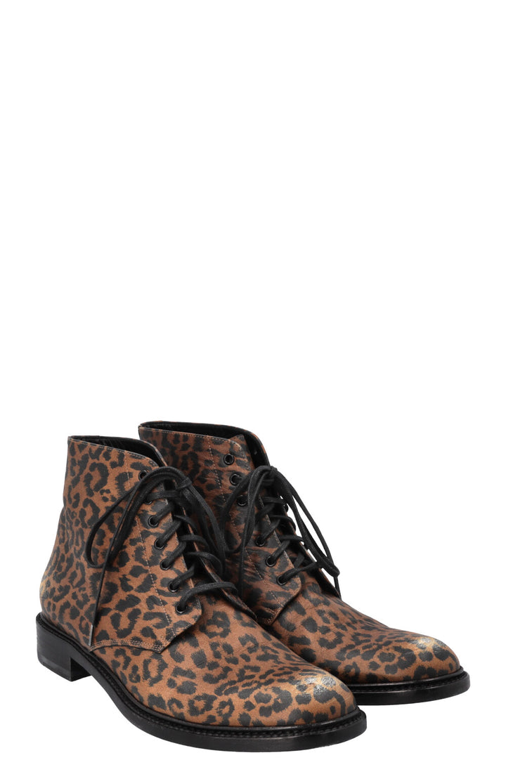 SAINT LAURENT Boots Cheetah Destressed