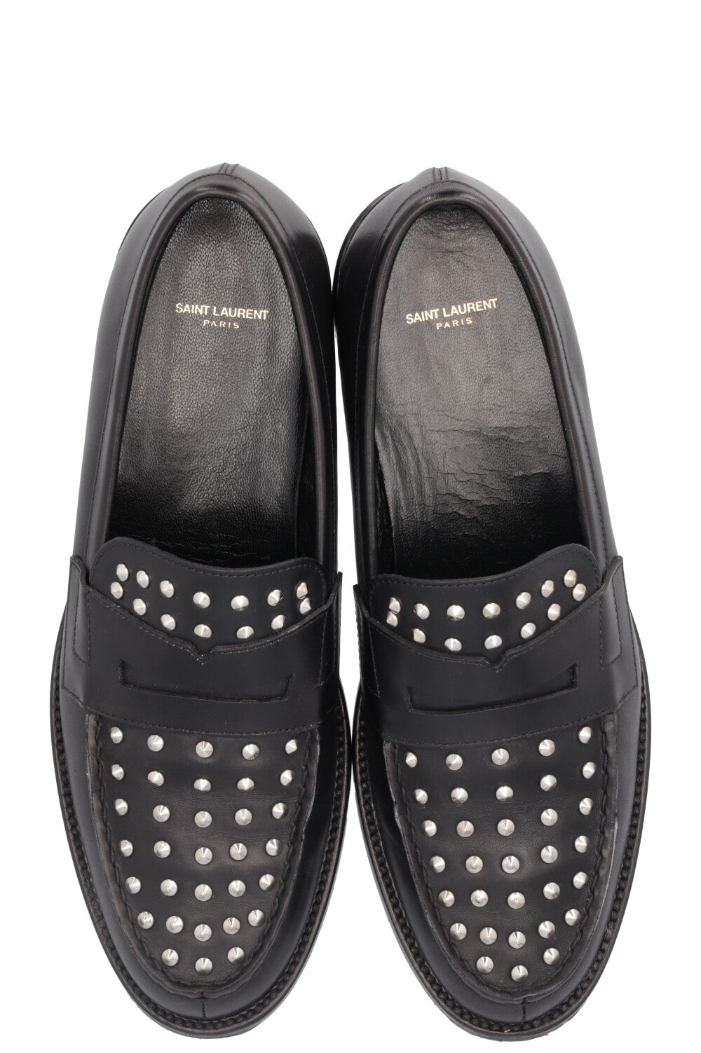 SAINT LAURENT Loafers Studs Black