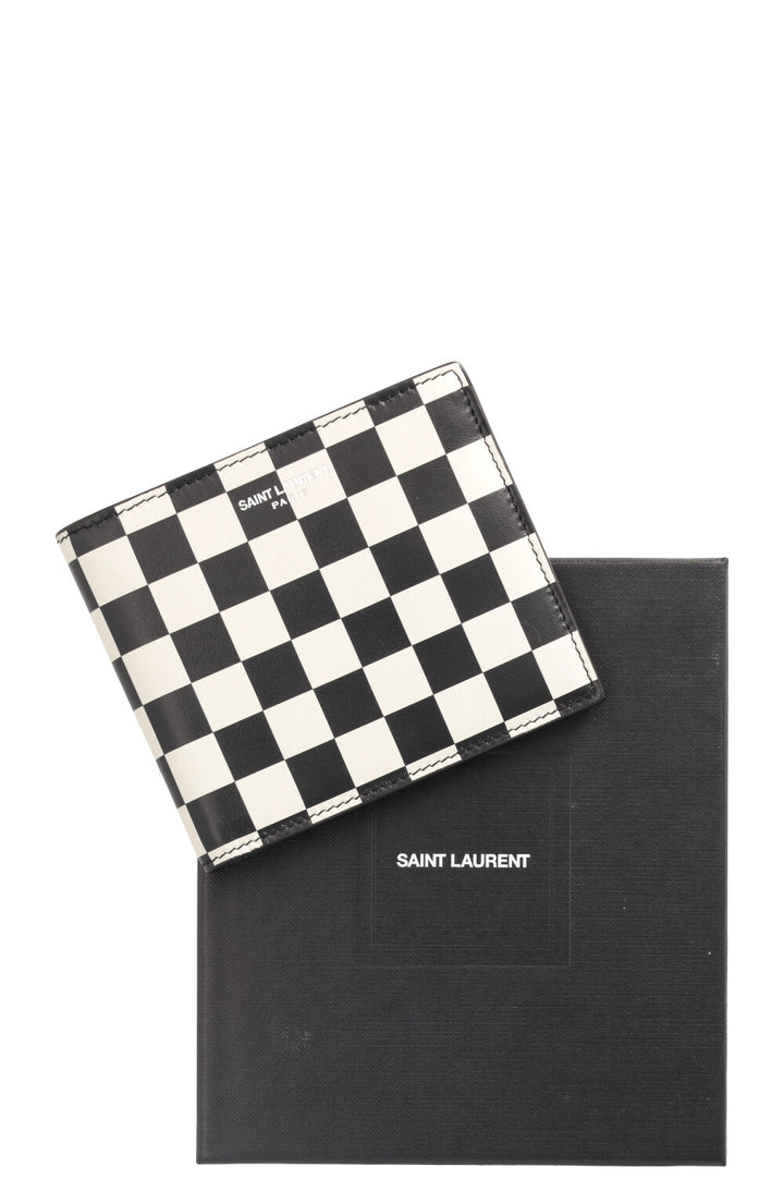 SAINT LAURENT East/West Wallet Chess