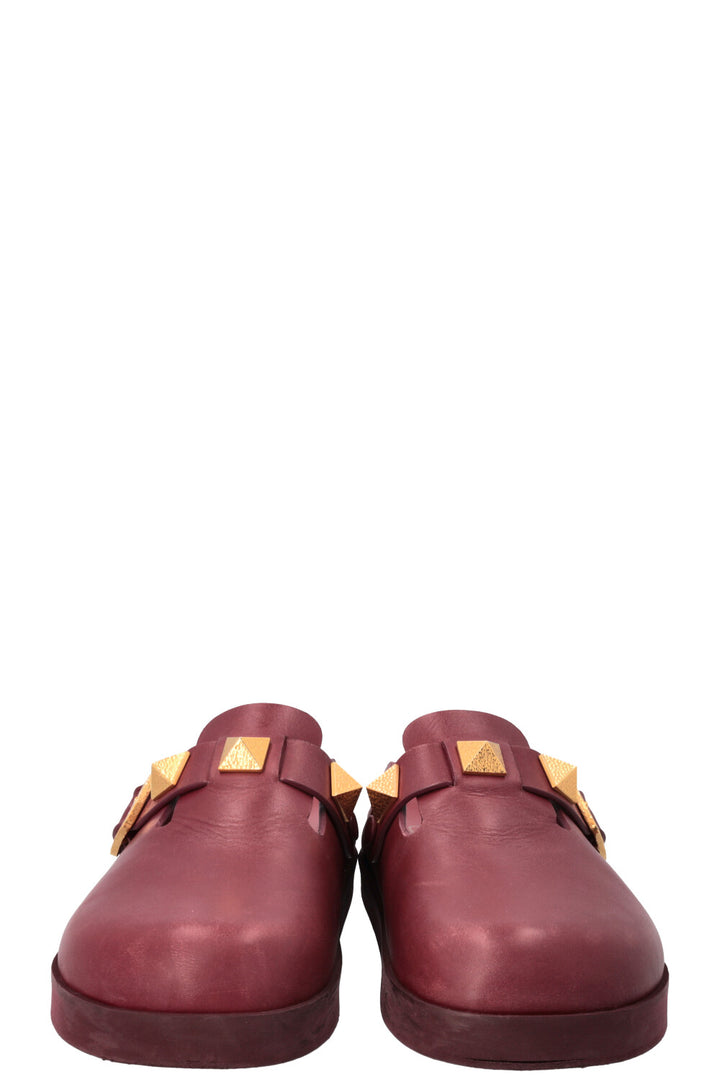 VALENTINO Sabots Cuir Rouge