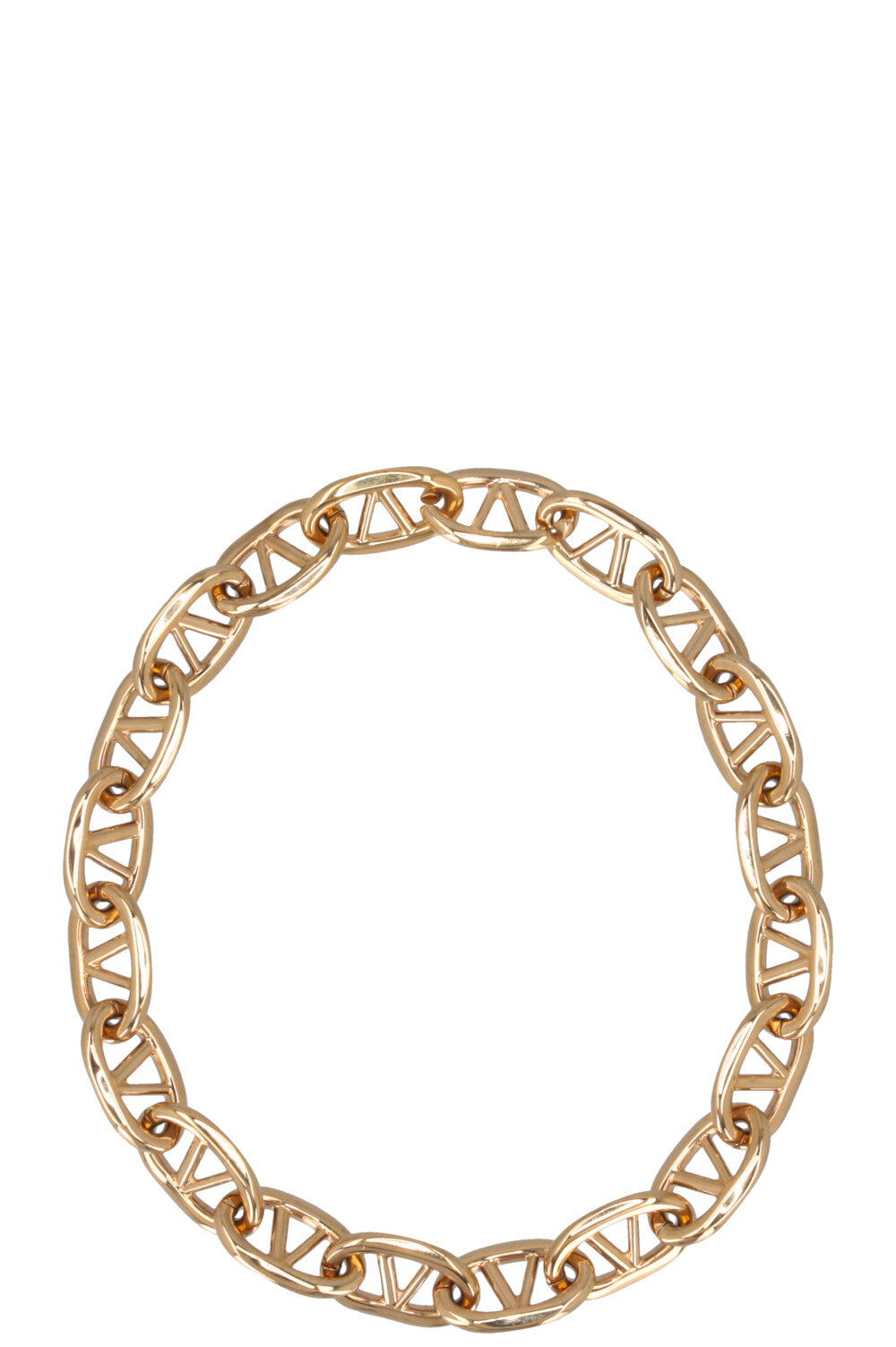 VALENTINO V Logo Necklace Gold