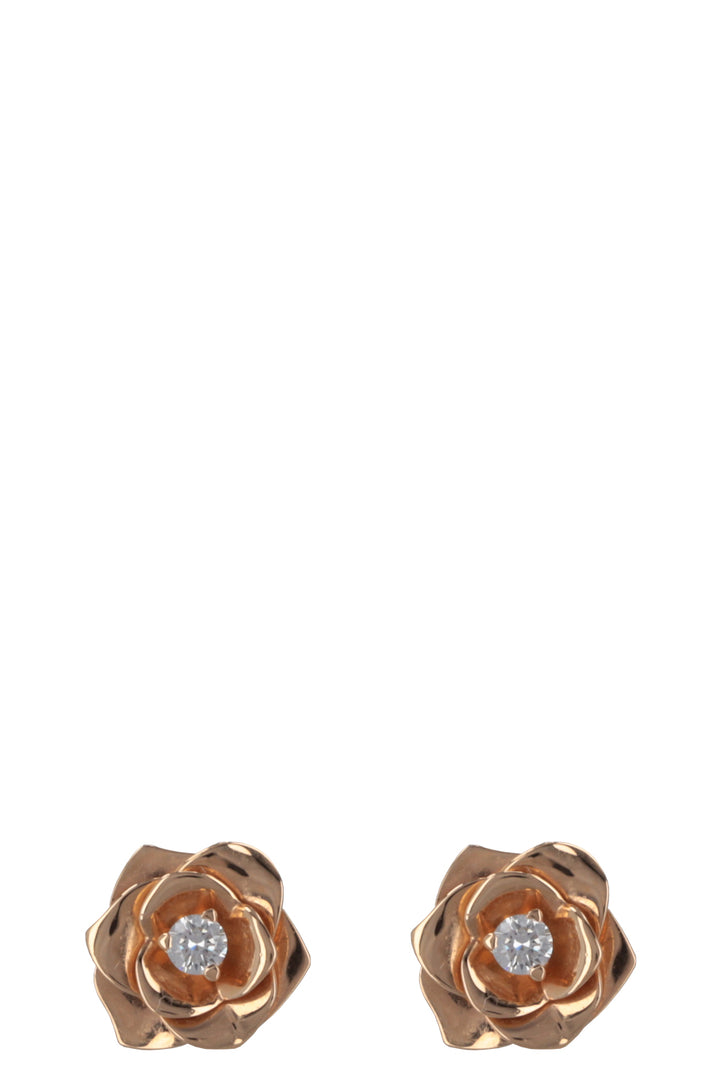 PIAGET Rose Earrings Rose Gold Diamond