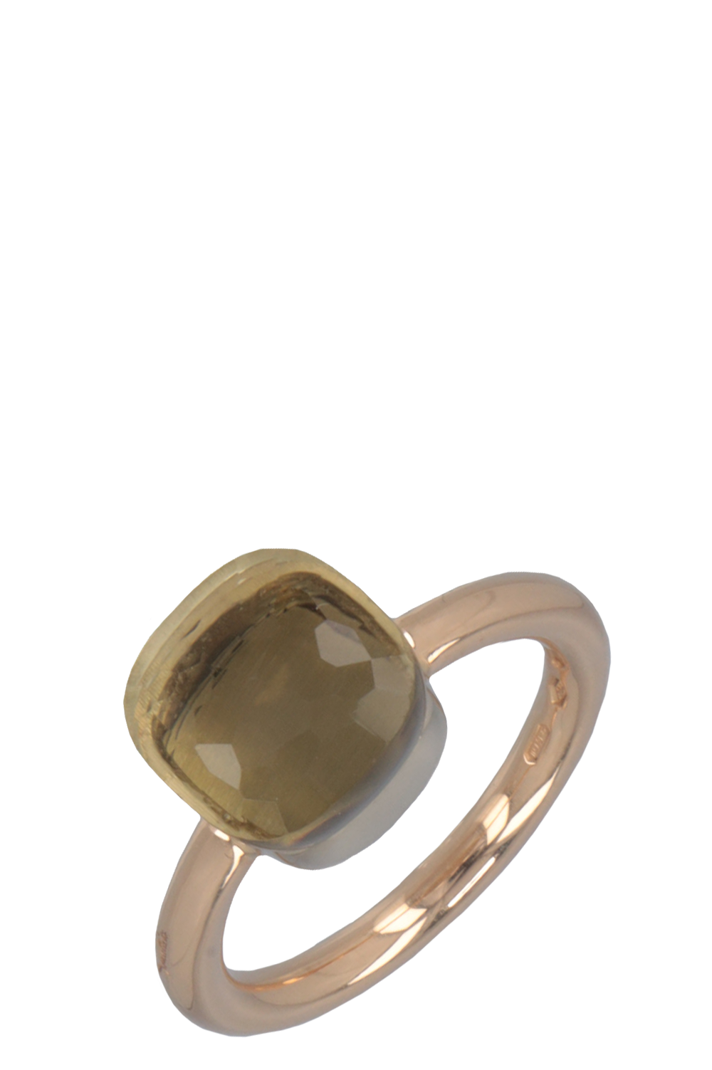 POMELLATO Nudo Ring Lemon Quartz Yellow Gold