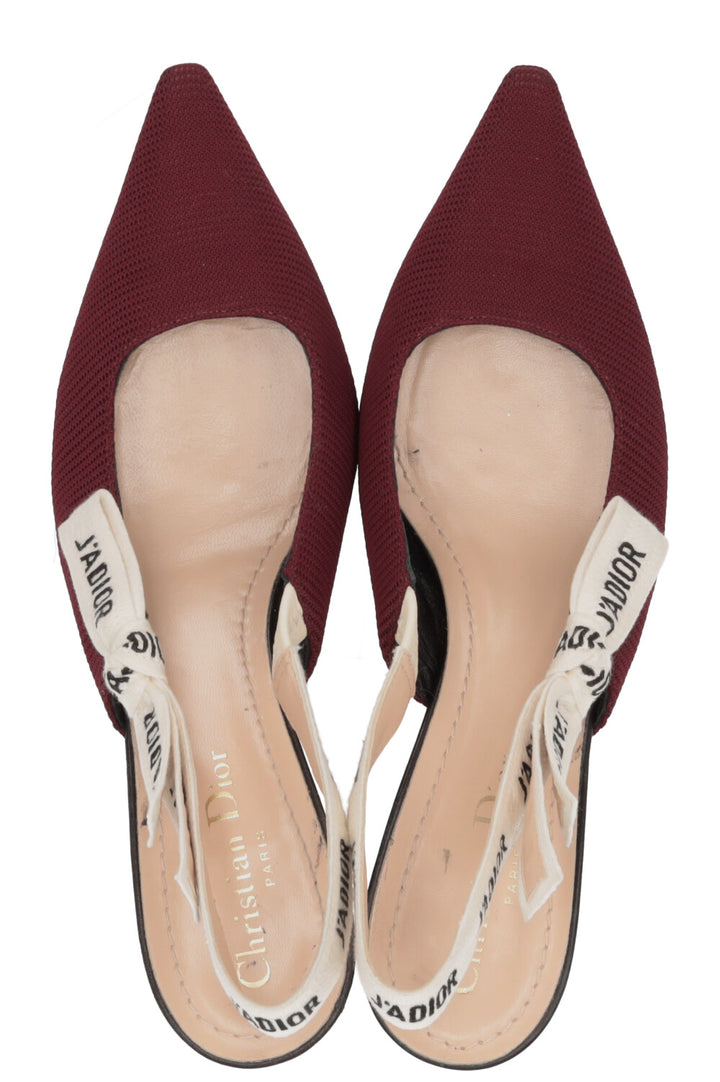 CHRISTIAN DIOR Talons Slingback J'Adior Rouge