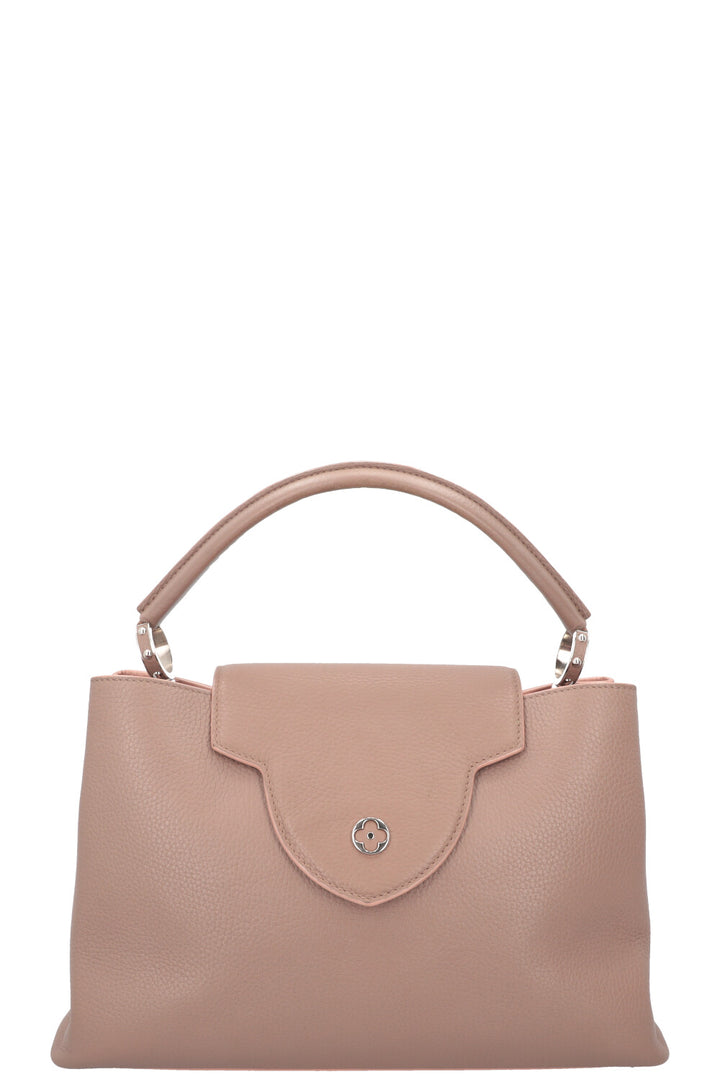 LOUIS VUITTON Capucines GM Cuir Beige