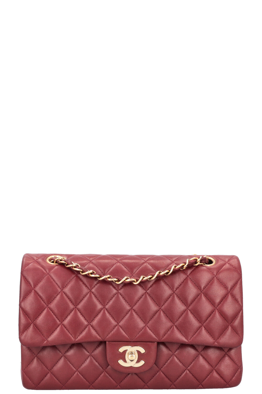 CHANEL Classic Medium Double Flap Burgundy