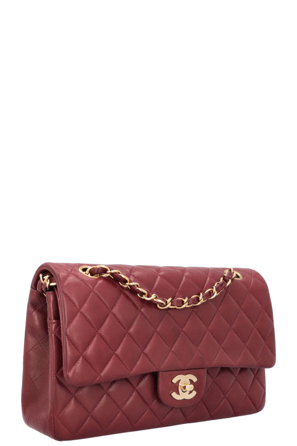 CHANEL Classic Medium Double Flap Burgundy