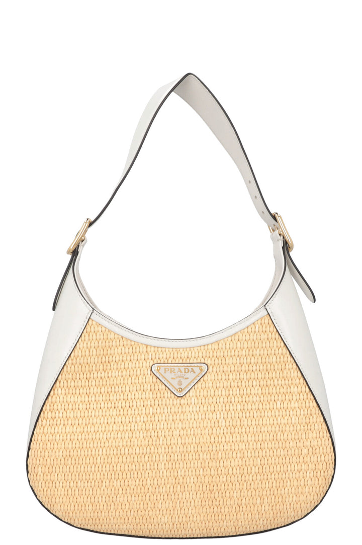 PRADA Cleo Raffia White