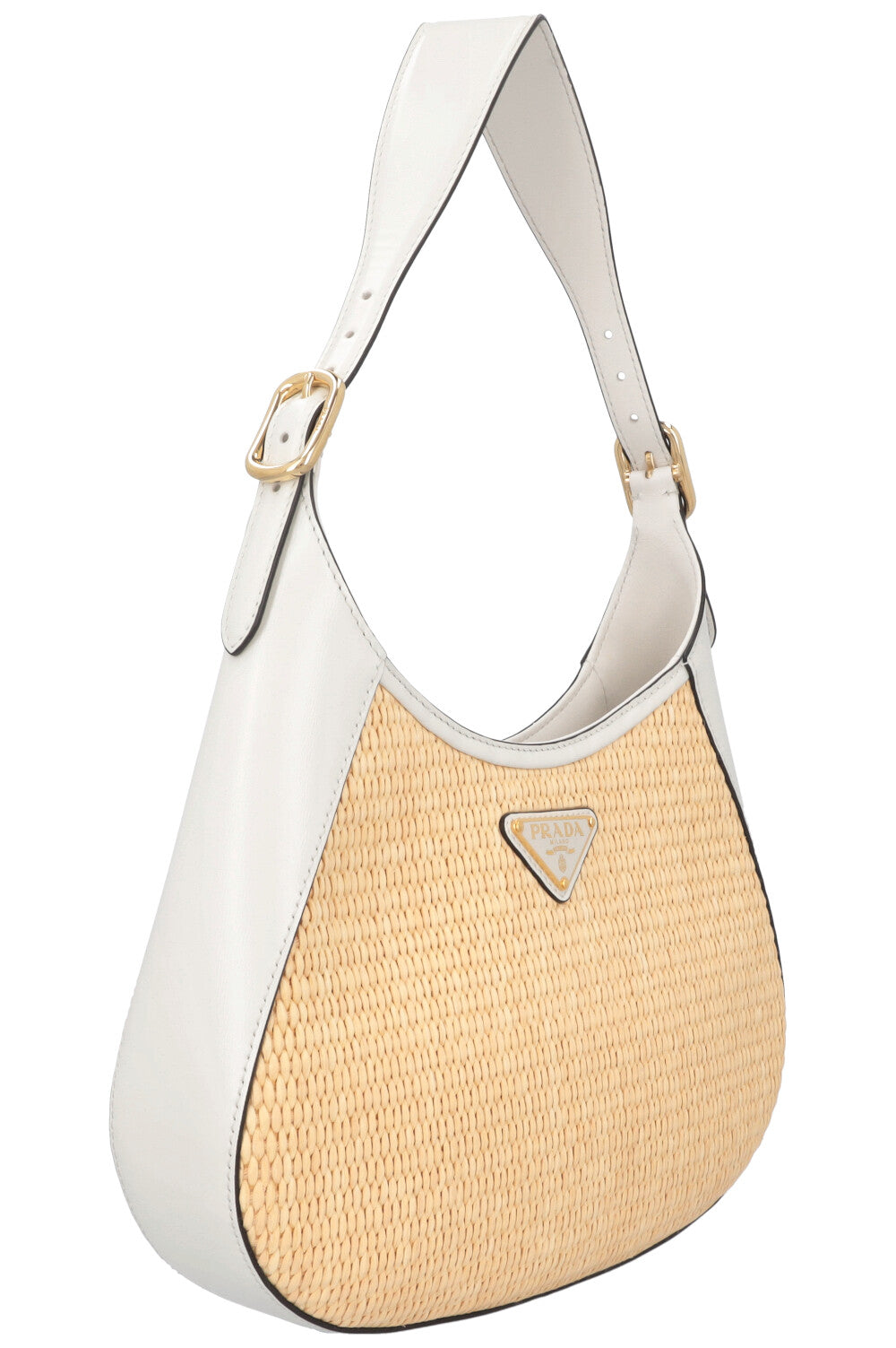 PRADA Cleo Raffia White