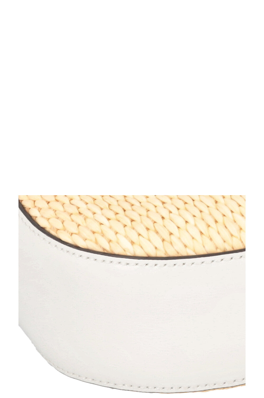 PRADA Cleo Raffia White