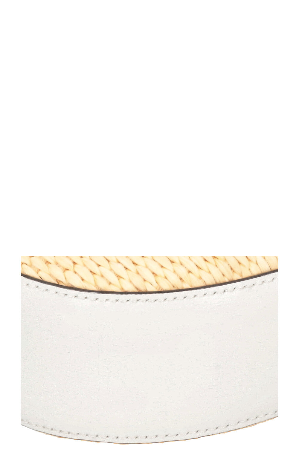 PRADA Cleo Raffia White