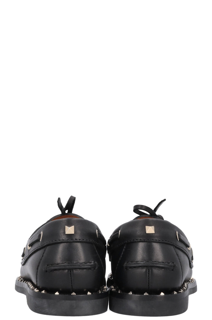 VALENTINO Rockstud Flats Leather Black