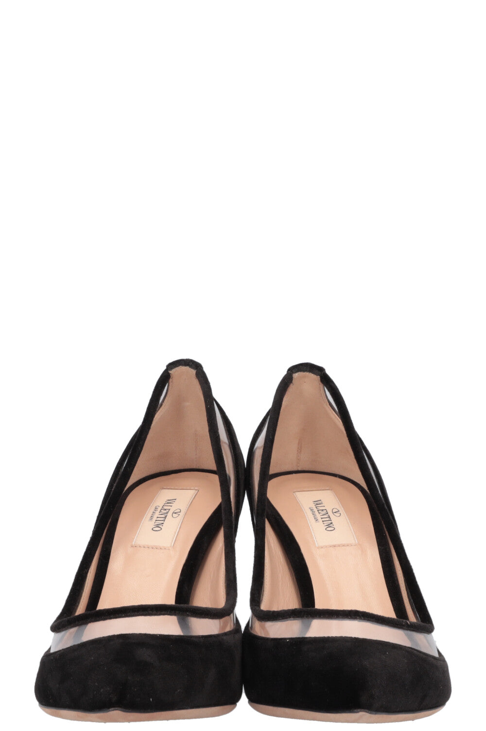 VALENTINO Heels Velour PVC Black