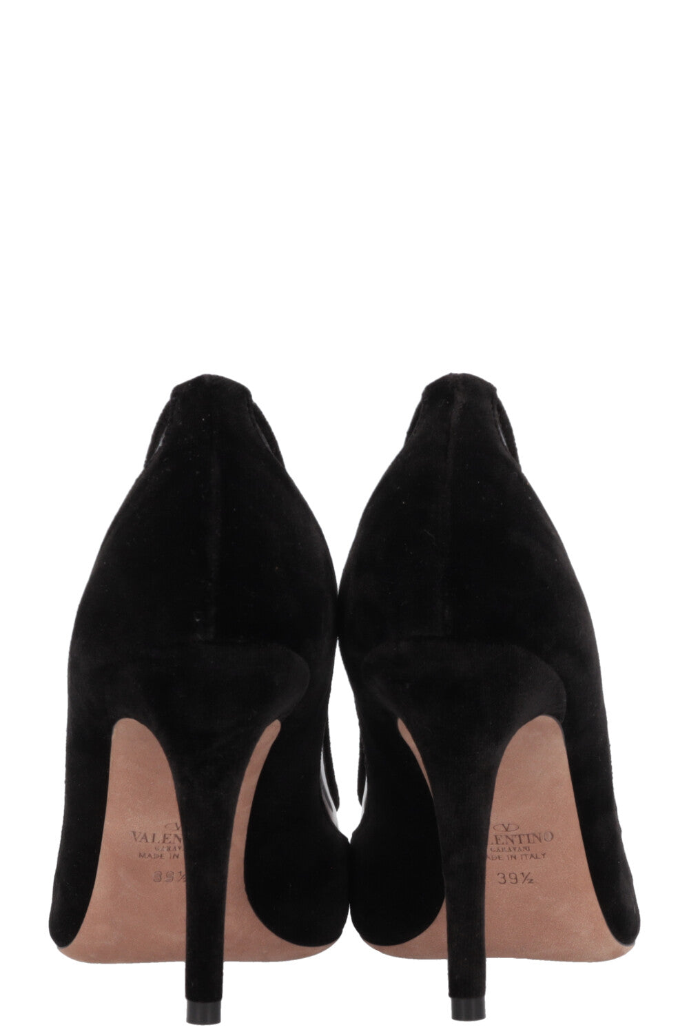 VALENTINO Heels Velour PVC Black