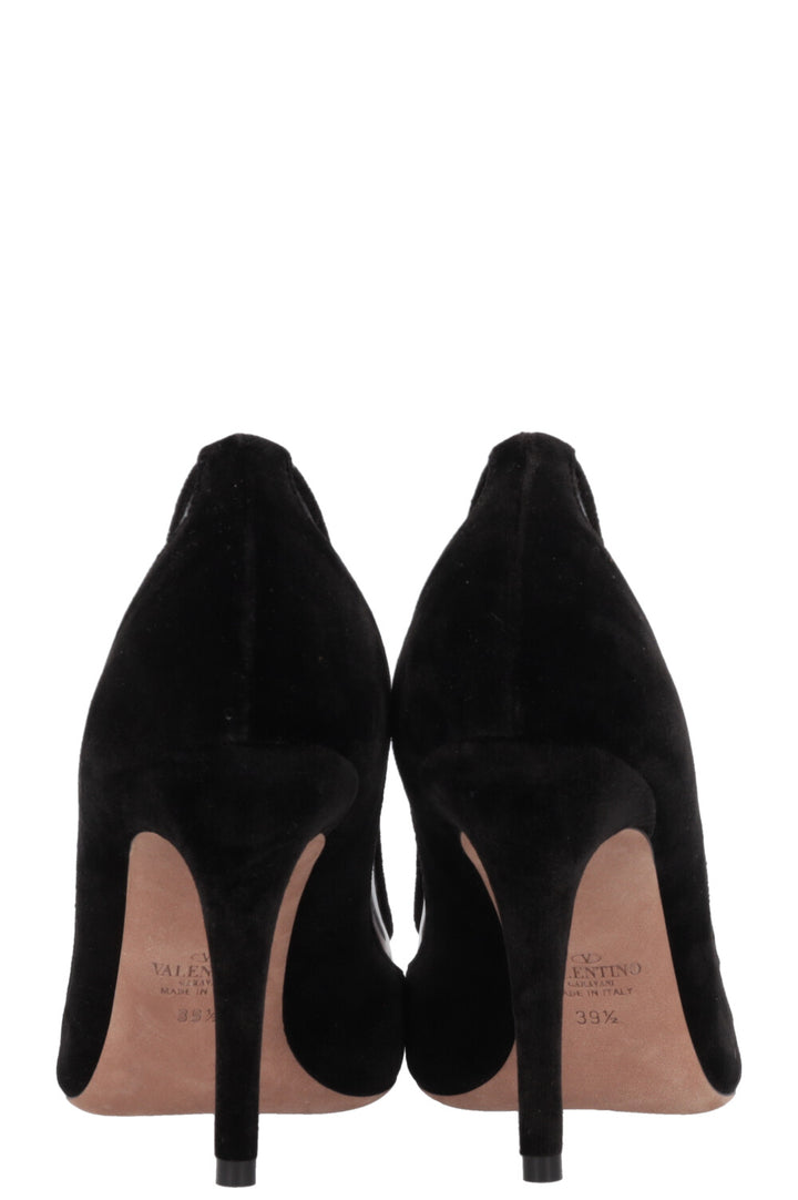 VALENTINO Heels Velour PVC Black