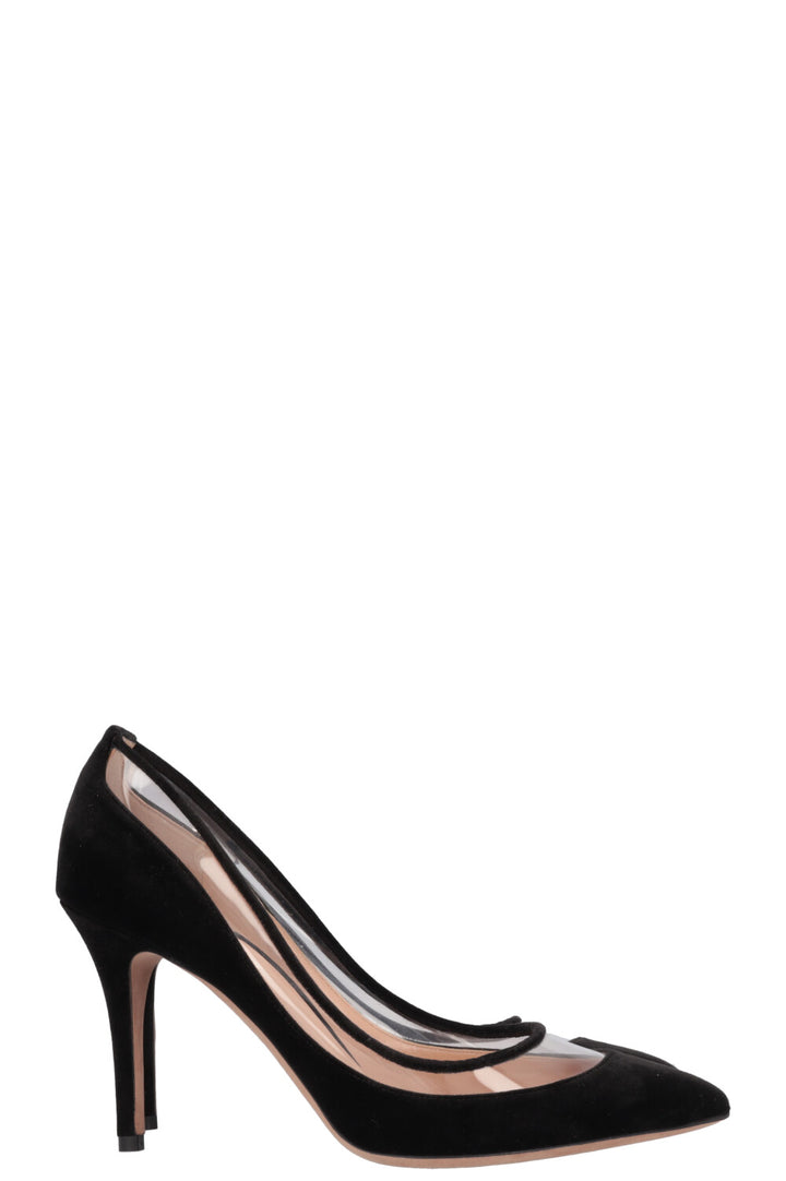 VALENTINO Heels Velour PVC Black