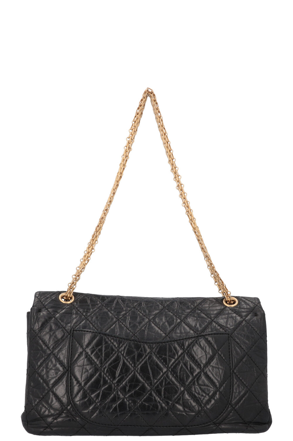 CHANEL 2.55 Réédition Maxi Noir Or