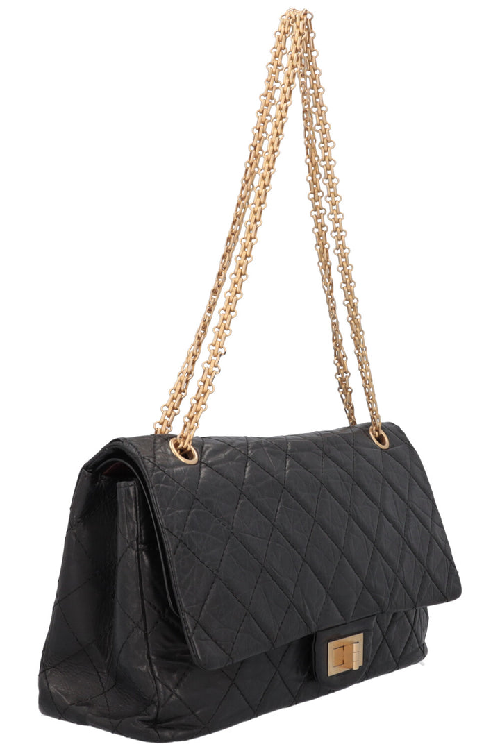 CHANEL 2.55 Reissue Maxi Black Gold