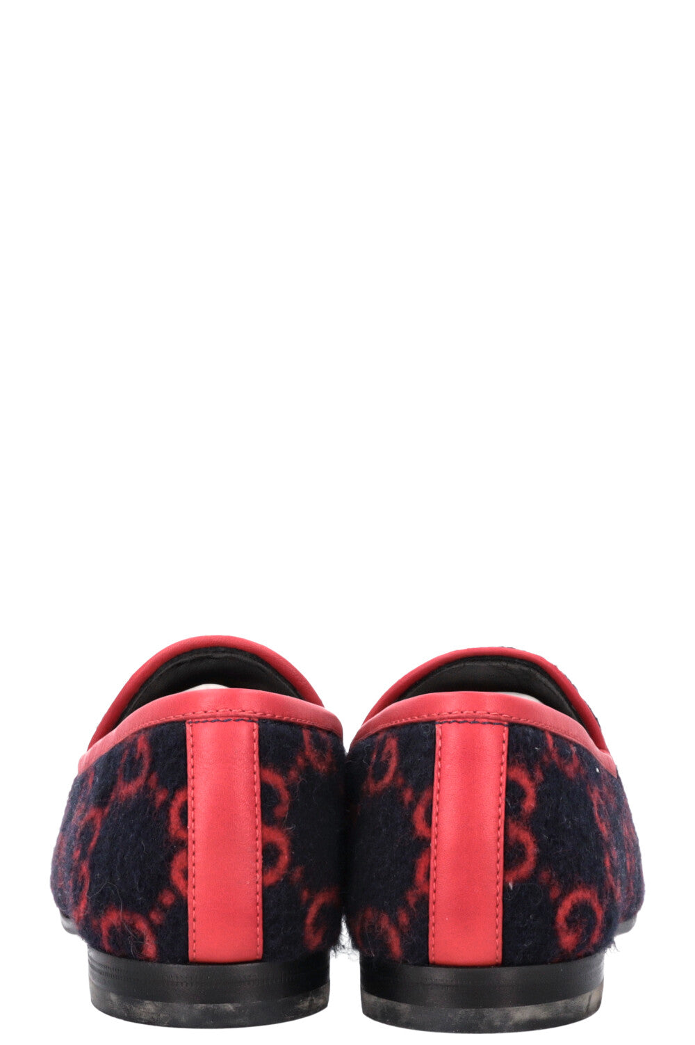 GUCCI GG Mokassins Flats Blue Red