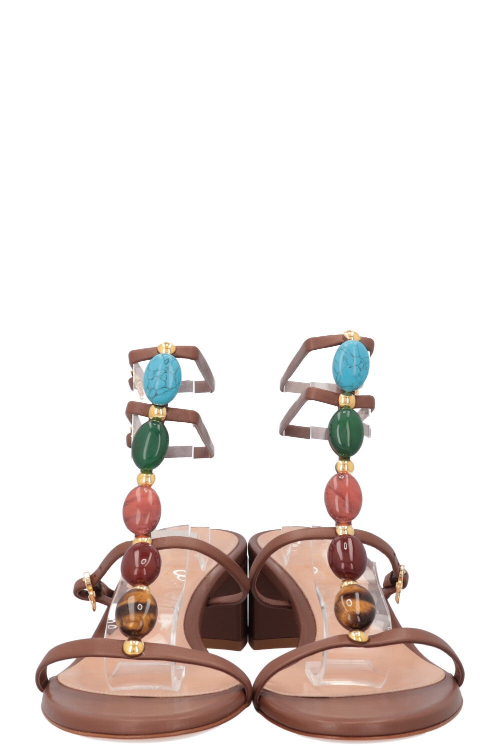 GIANVITO ROSSI Sandals Brown Stones