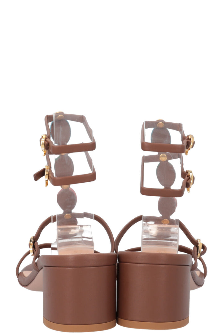 GIANVITO ROSSI Sandals Brown Stones