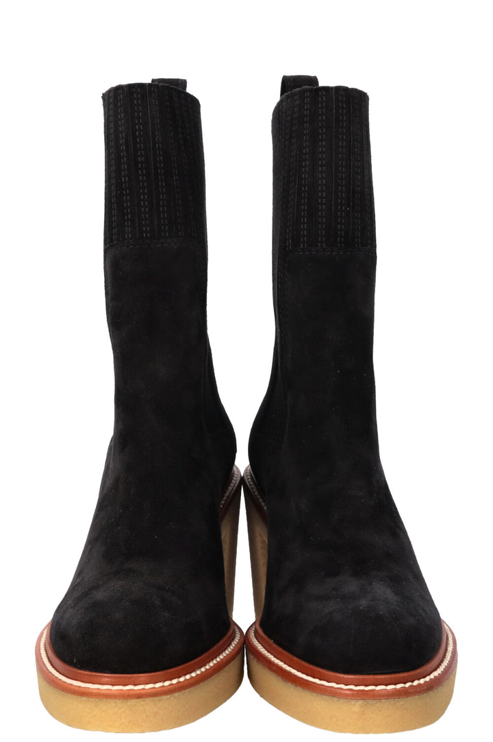 HERMÈS Donia Boots Suede Black